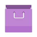 shopping, mall, buy, paper, Cart, Basket, Bag Orchid icon