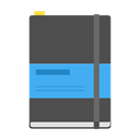 Notes, Notebook, diary, pad, Agenda, Book, Moleskine, Note DarkSlateGray icon