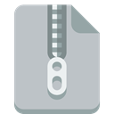 File, Zip Silver icon