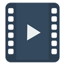 film, movie DarkSlateGray icon