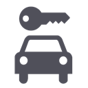 rent-a-car, Car, Key, car key, car rental DarkSlateGray icon
