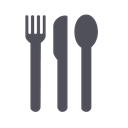 Eating, spoon, Cutlery, Restaurant, Eat, knive, Lunch, dinner, Fork Black icon