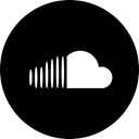 Cloud, sound Black icon
