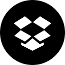 dropbox Black icon