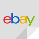 Ebay, ebay logo, E commerce Gainsboro icon