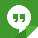 hangouts logo, Communication, Hangouts ForestGreen icon