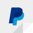E commerce, payment, paypal, paypal logo WhiteSmoke icon
