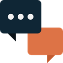 Chat, Bubbles, talk, Message, Bubble, speech, Communication, Comment DarkSlateGray icon