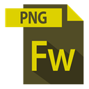 adobe, fw extention, extention, file format DarkOliveGreen icon