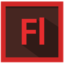 adobe, flash professional, flash professional logo, Design Crimson icon