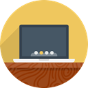 Device, Laptop, netbook, Computer, Notebook, workplace, mac, Macbook, mac os SandyBrown icon