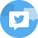 social network, twitter, twit CornflowerBlue icon