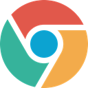Browser, google, chrome, Logo, internet, web, network LightSeaGreen icon