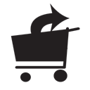 Shop, Cart, ecommerce, shopping Black icon