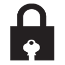 locked, Key, key lock, safety, Lock Black icon