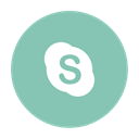 Skype, Calling MediumAquamarine icon
