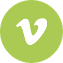 Vimeo, Circle DarkKhaki icon