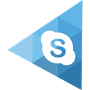 Skype Black icon