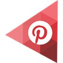 pinterest Black icon