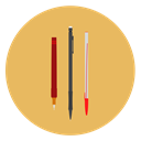 pencil SandyBrown icon