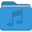 Folder, music DodgerBlue icon