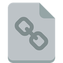 File, Link Silver icon