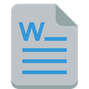 File, word Silver icon