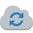 Cloud, sync Silver icon