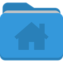 Folder, house DodgerBlue icon