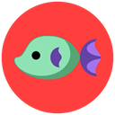 sea, fish, summer, Animals Tomato icon