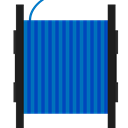 spool, Blue, filament, 3d print DarkCyan icon
