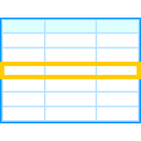 table, row LightCyan icon