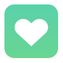 Heart MediumAquamarine icon