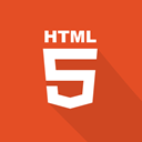 front-end, markup language, web technology, technologies, long shadow, html, web Chocolate icon