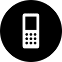 Mobile, mobile phone, screen, Calling, phone Black icon