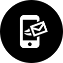 e-mail, mobile phone, mail, phone, Mobile, Calling, screen, sending Black icon