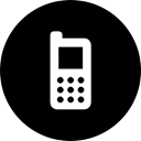 Calling, mobile phone, phone, antenna, Mobile, Keys, screen Black icon