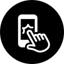 fingers, Calling, screen, mobile phone, touchscreen, Apps, Games, phone, Mobile, touch, touching Black icon