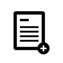 document, new, Add, Page, File, paper Black icon