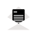 Letter, Message, Email, mail Black icon
