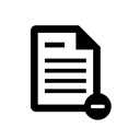 document, paper, Page, File, delete Black icon