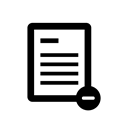 document, File, delete, paper, Page Black icon