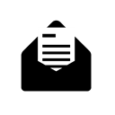 mail, Email, Letter, Message Black icon
