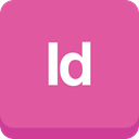 adobe, Indesign PaleVioletRed icon