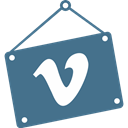 Vimeo SteelBlue icon