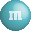 Color, m&m, Chocolate, colour, Turquoise CadetBlue icon