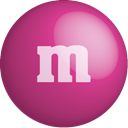 colour, Chocolate, m&m, Color, pink MediumVioletRed icon