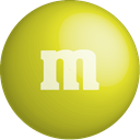 colour, yellow, Color, Chocolate, m&m Goldenrod icon