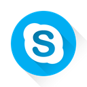 Skype DeepSkyBlue icon