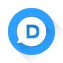 Disqus, d DodgerBlue icon